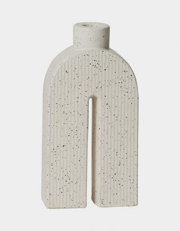 Ceramic Arc Taper Candle Holder - Large