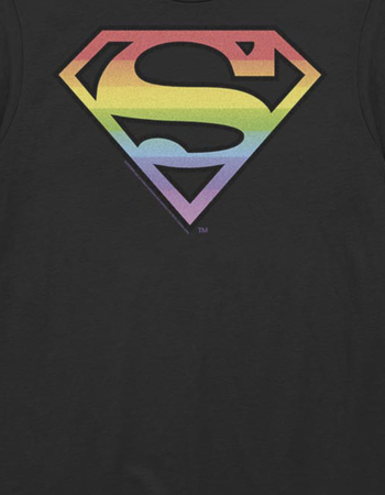 SUPERMAN Rainbow Symbol Tee