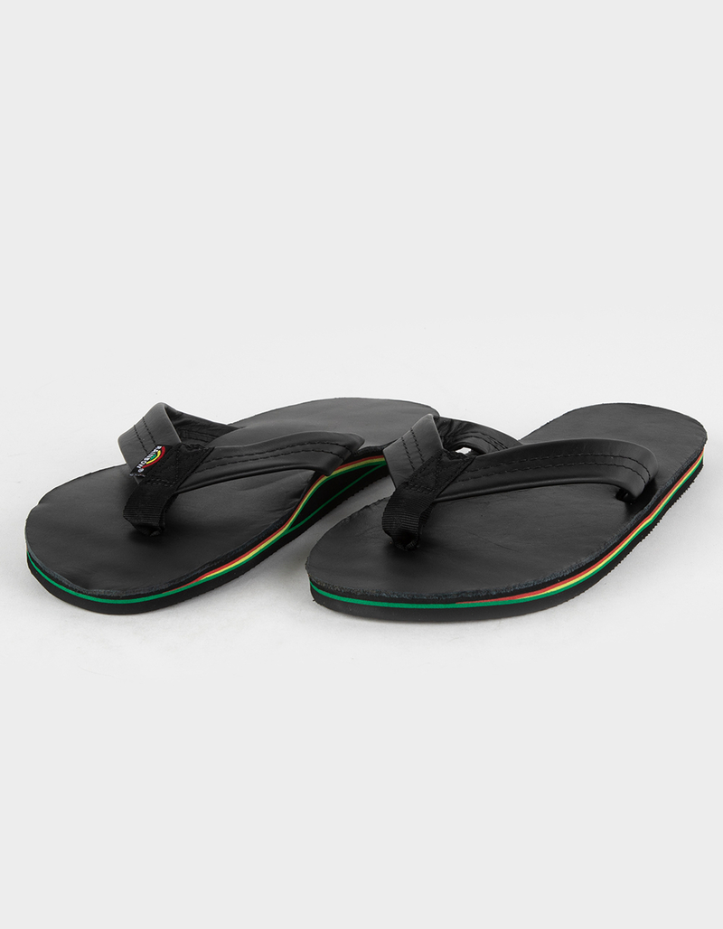 RAINBOW Single Layer Leather Mens Sandals image number 0