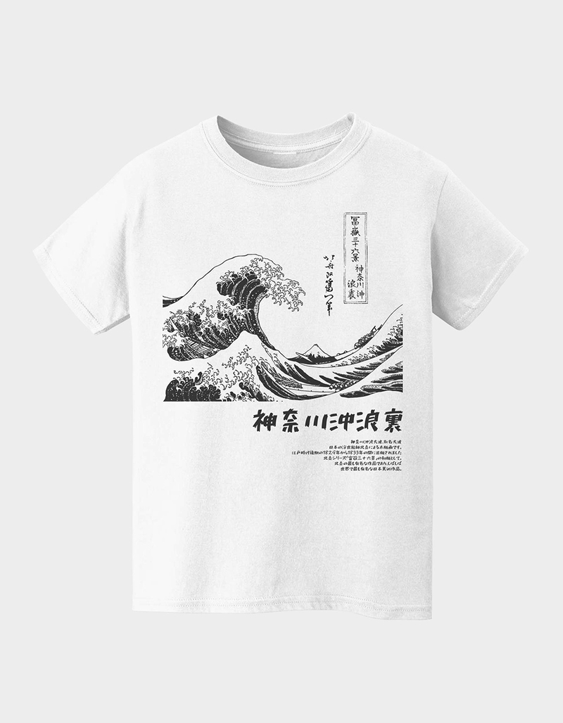 APOH Hokusai Mono Unisex Kids Tee image number 0