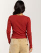 FIVESTAR GENERAL CO. Rib Knit Womens Long Sleeve Top image number 4