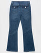 RSQ Girls Mid Rise Flap Pocket Flare Jeans image number 2