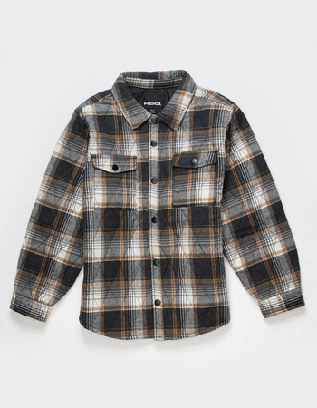 RSQ Boys Quilted Flannel Jacket
