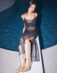 WEST OF MELROSE Sheer Lace Womens Maxi Dress image number 1
