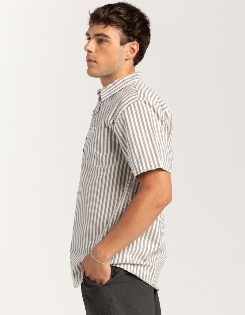 RSQ Mens Stripe Oxford Shirt  image number 4