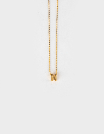 18K Gold Dipped Initial N Necklace