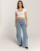 RSQ Womens High Rise Seamed Triple Cargo Pants image number 8