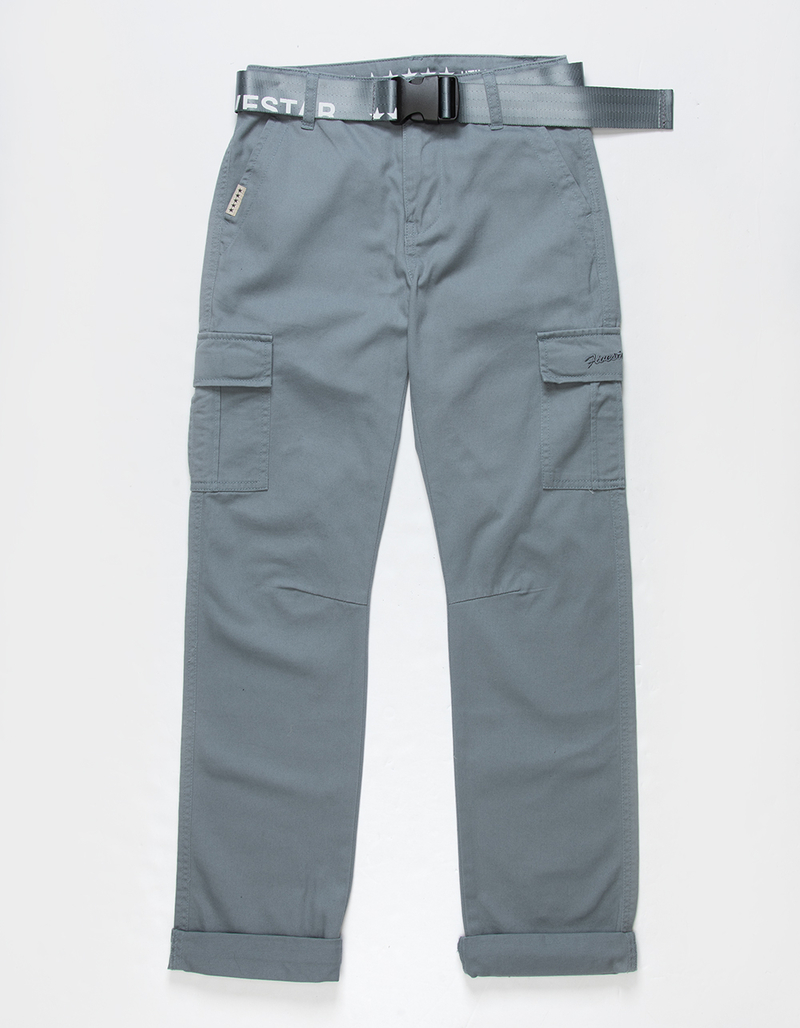 FIVESTAR GENERAL CO. Belted Crop Twill Girls Cargo Pants image number 0
