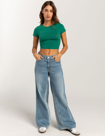 BOZZOLO Womens Cropped Tee