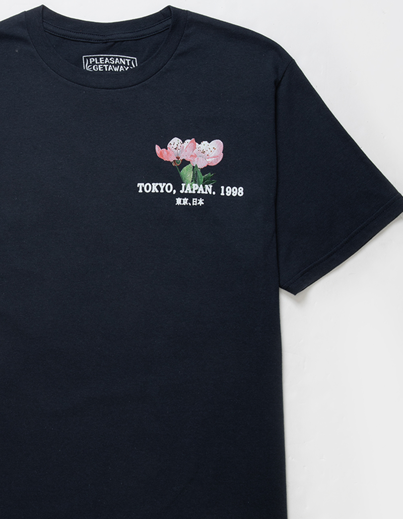 PLEASANT GETAWAY Cherry Blossoms Mens Tee image number 3