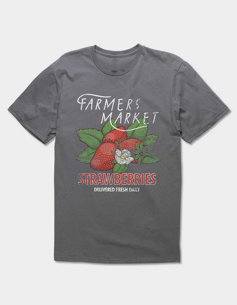 STRAWBERRY Farmers Market Distressed Unisex Tee image number 0