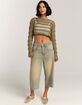 BDG Urban Outfitters Laddered Cobweb Womens Crop Sweater image number 2