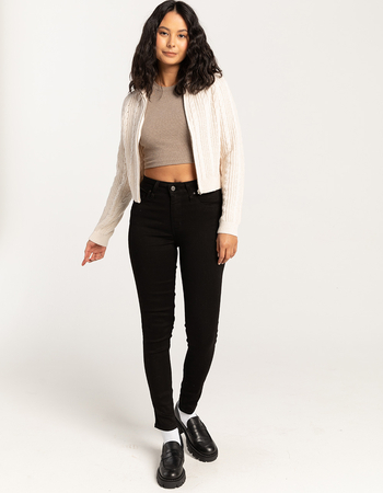 LEVI'S 721 High Rise Skinny Womens Jeans - Soft Black