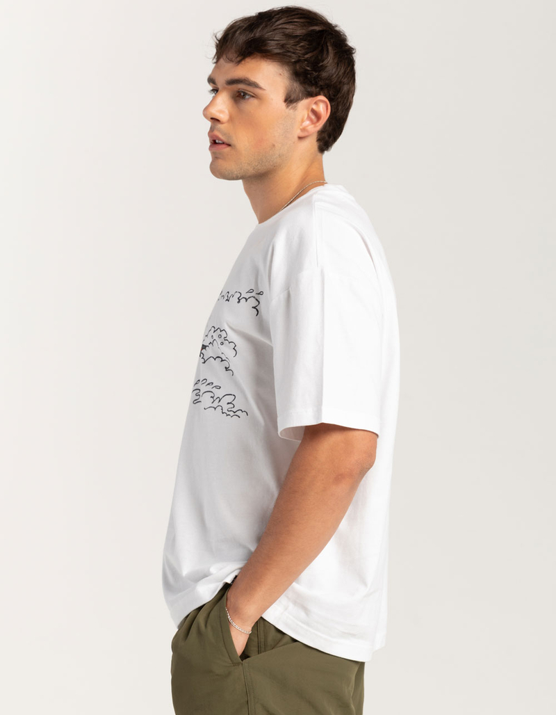RSQ x Peanuts Surfing Mens Oversized Tee image number 4