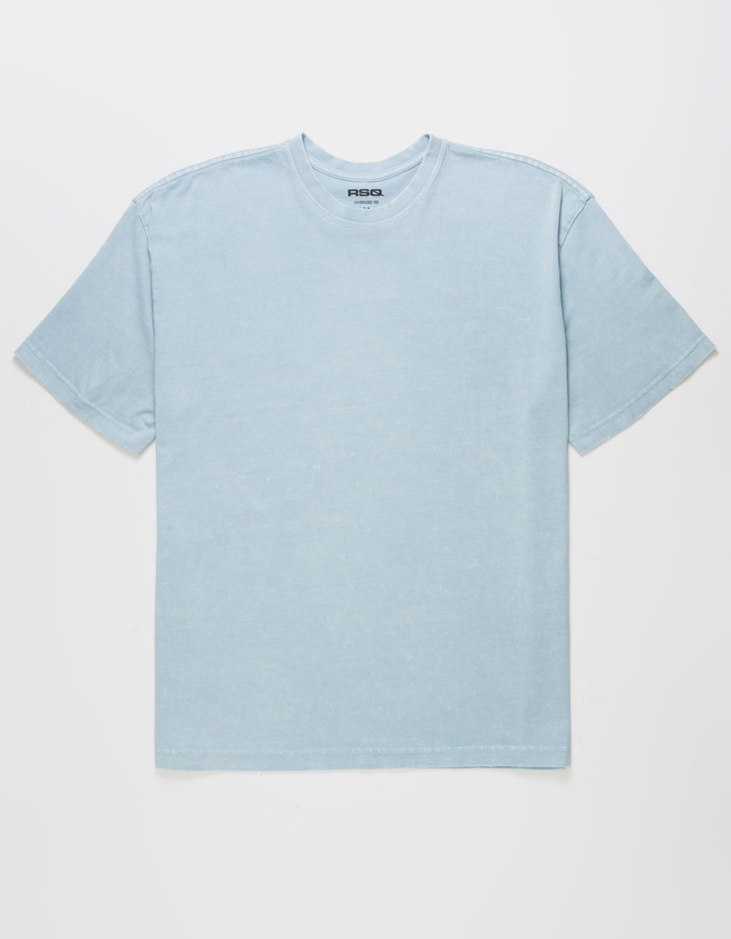 RSQ Mens Acid Wash Oversized Tee image number 0