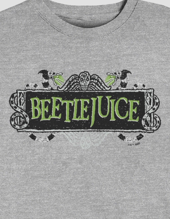BEETLEJUICE Green Logo Crewneck Sweatshirt
