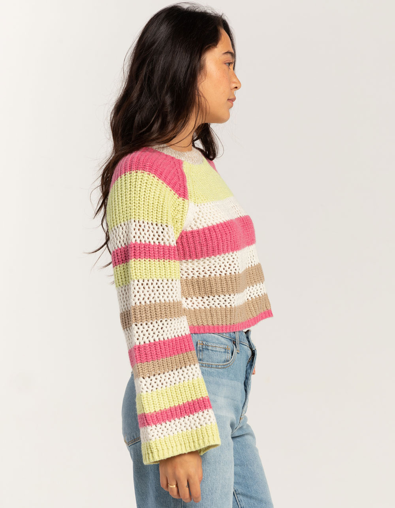 RSQ Womens Mix Stitch Stripe Sweater image number 2