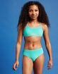 DAMSEL Ombre Textured Girls Bralette Bikini Set image number 4