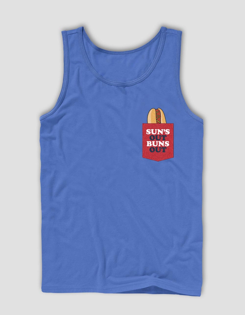 HOT DOG Sun's Out Buns Out Unisex Tank image number 0