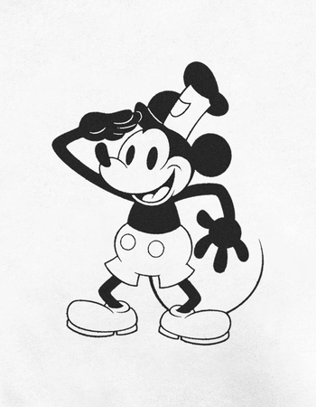DISNEY 100TH ANNIVERSARY Mickey Cartoon Unisex Crewneck Sweatshirt