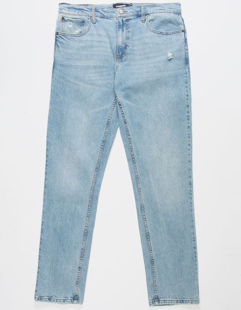 RSQ Mens Relaxed Taper Medium Tint Denim Jeans image number 6