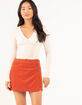 RSQ Womens Corduroy Wrap Skirt image number 1