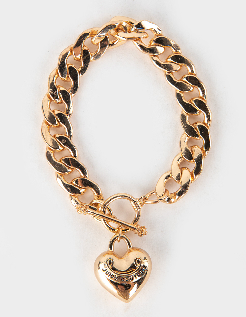 JUICY COUTURE Chain Heart Pendant Bracelet image number 0
