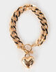 JUICY COUTURE Chain Heart Pendant Bracelet image number 1