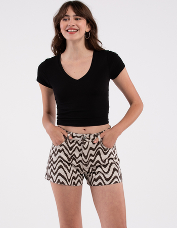 RSQ Printed Wave Womens Shorts