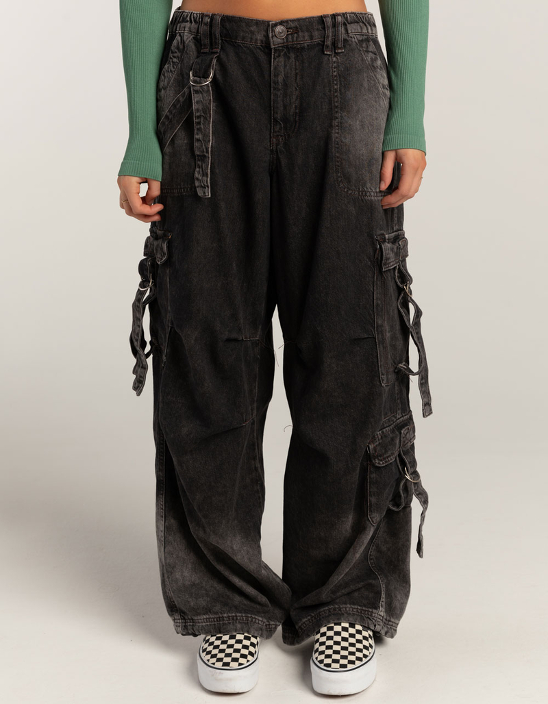BDG Urban Outfitters Denim Strappy Womens Cargo Pants image number 1