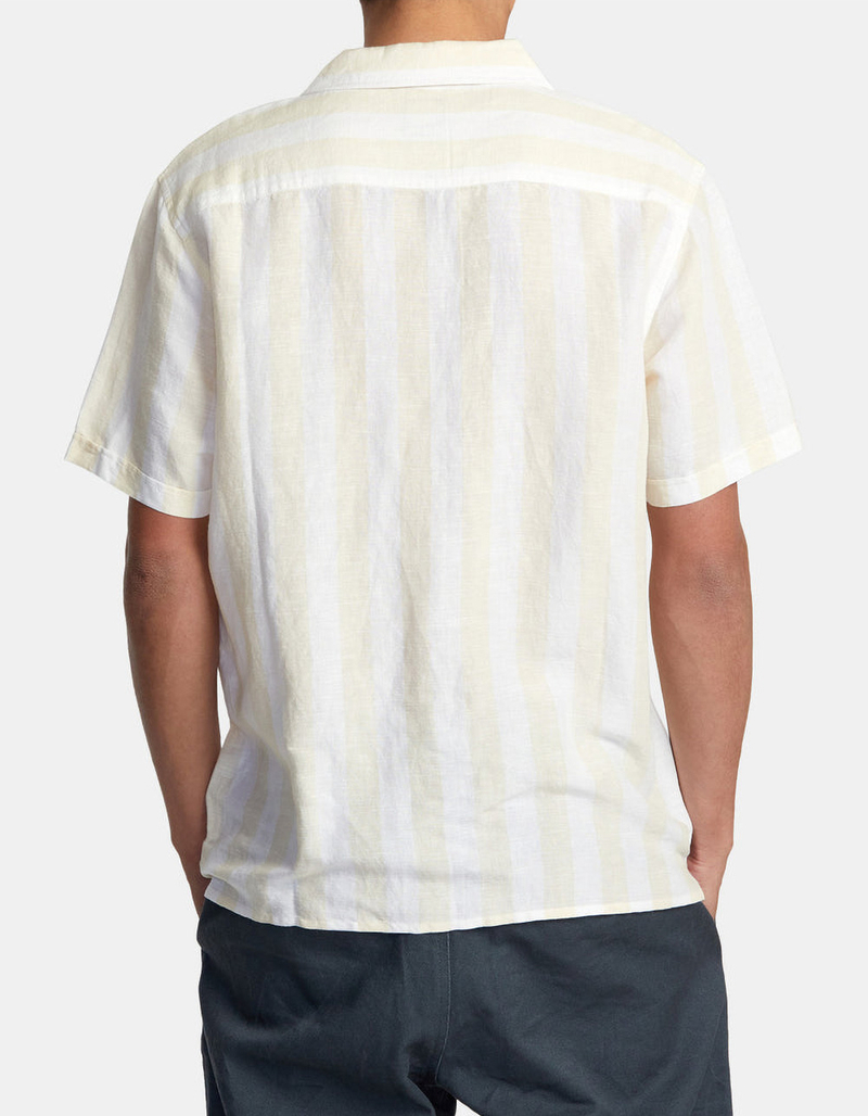 RVCA Love Stripe Mens Button Up Shirt image number 1