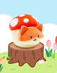 ANIROLLZ Mushroom Foxiroll 6" Plush Toy image number 7