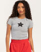 RSQ Womens Star Baby Tee image number 1