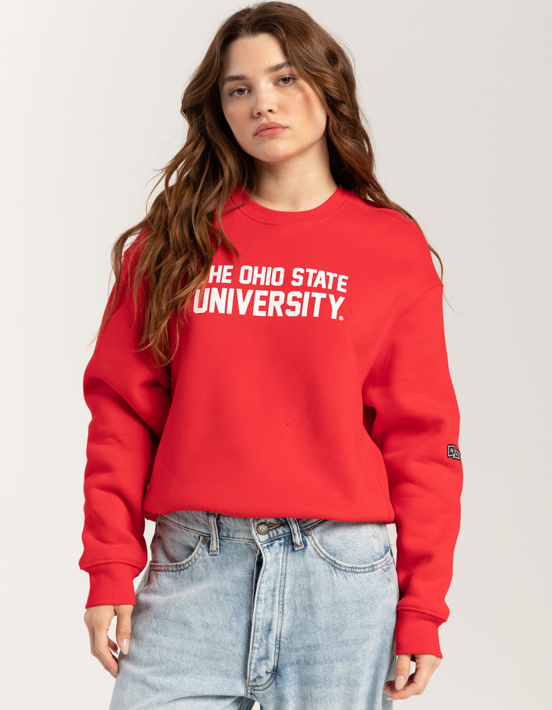 HYPE AND VICE Ohio State University Womens Crewneck Sweatshirt image number 0