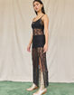 WEST OF MELROSE Sheer Lace Womens Maxi Dress image number 3