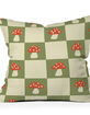 DENY DESIGNS Lane & Lucia Mushroom Checkered 16" x 16" Pillow image number 1