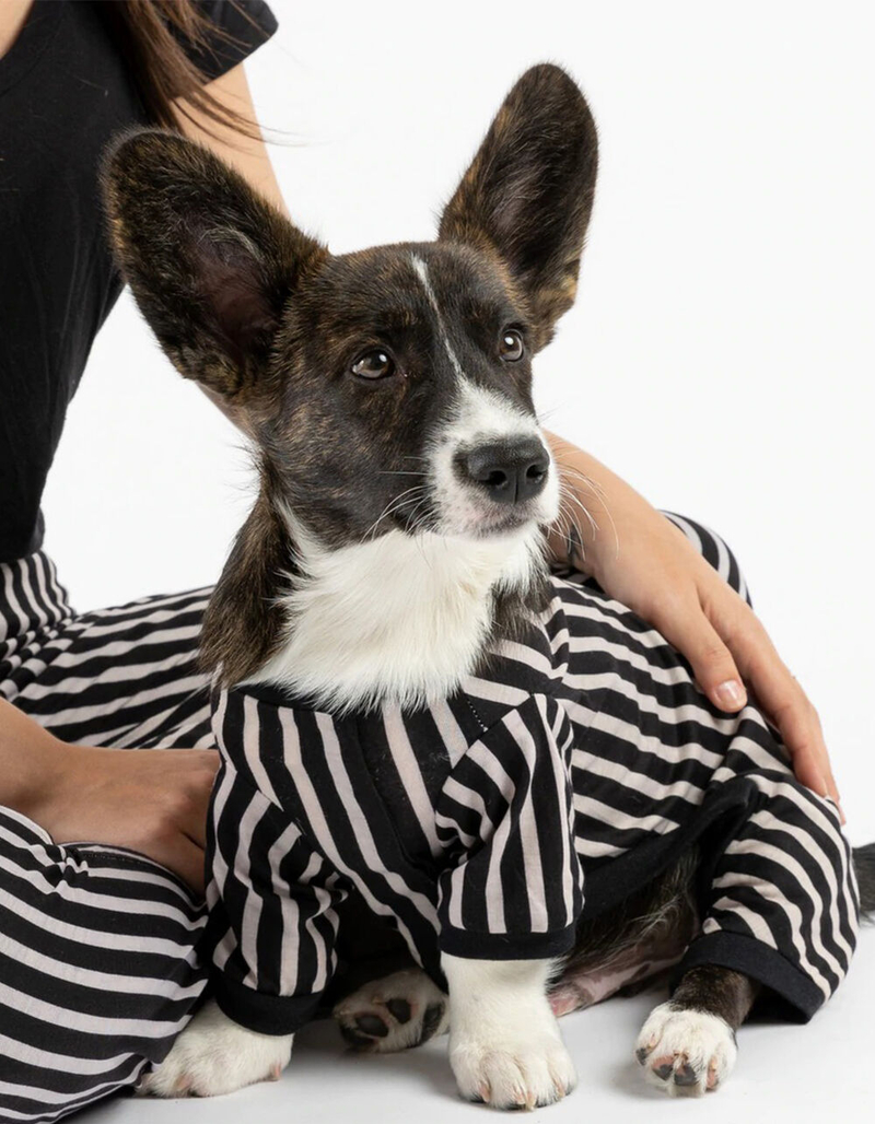 SILVER PAW Basic Stripe Dog Pajamas image number 0