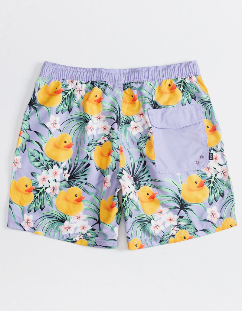 NEFF Ducky Floral Mens Volley Shorts image number 2
