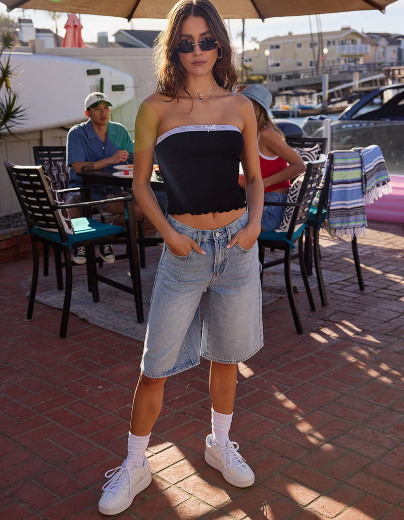 RSQ Womens Baggy Carpenter Jorts image number 5