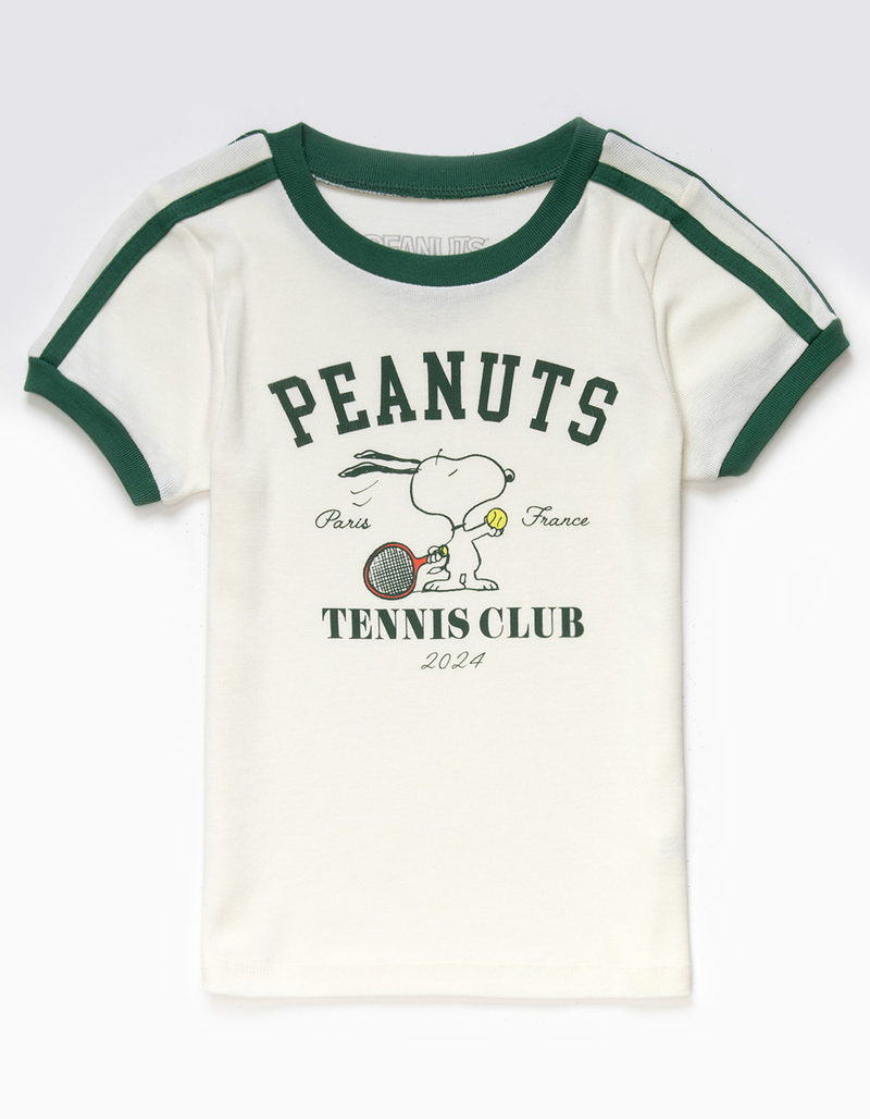 RSQ x Peanuts Double Stripe Girls Ringer Tee image number 1