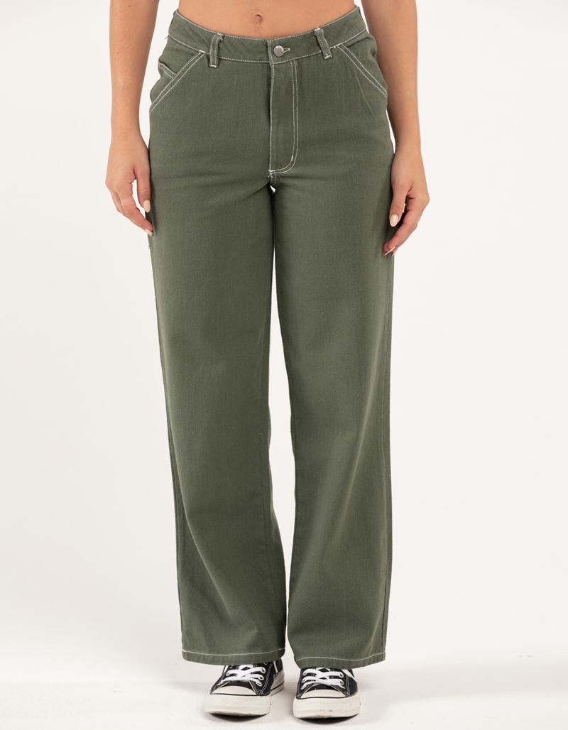 RSQ Womens High Rise Relax Carpenter Pants image number 3