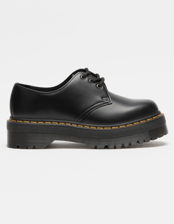 DR. MARTENS 1461 Quad Smooth Leather Womens Platform Shoes
