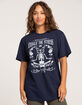 SKELETON Exhale The Stress Distressed Unisex Tee image number 3