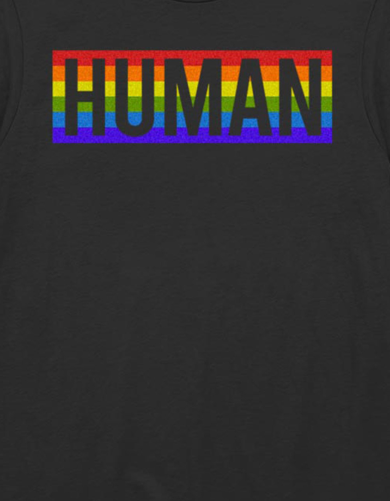 PRIDE Human Rainbow Unisex Tee image number 1