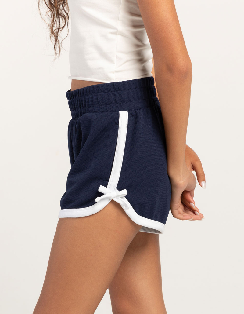 RSQ Womens Mid Rise Piped Bow Shorts image number 2