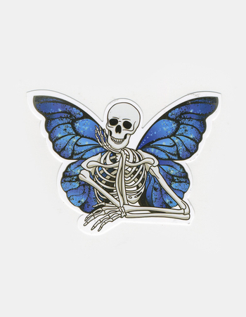 Skeleton Butterfly Sticker