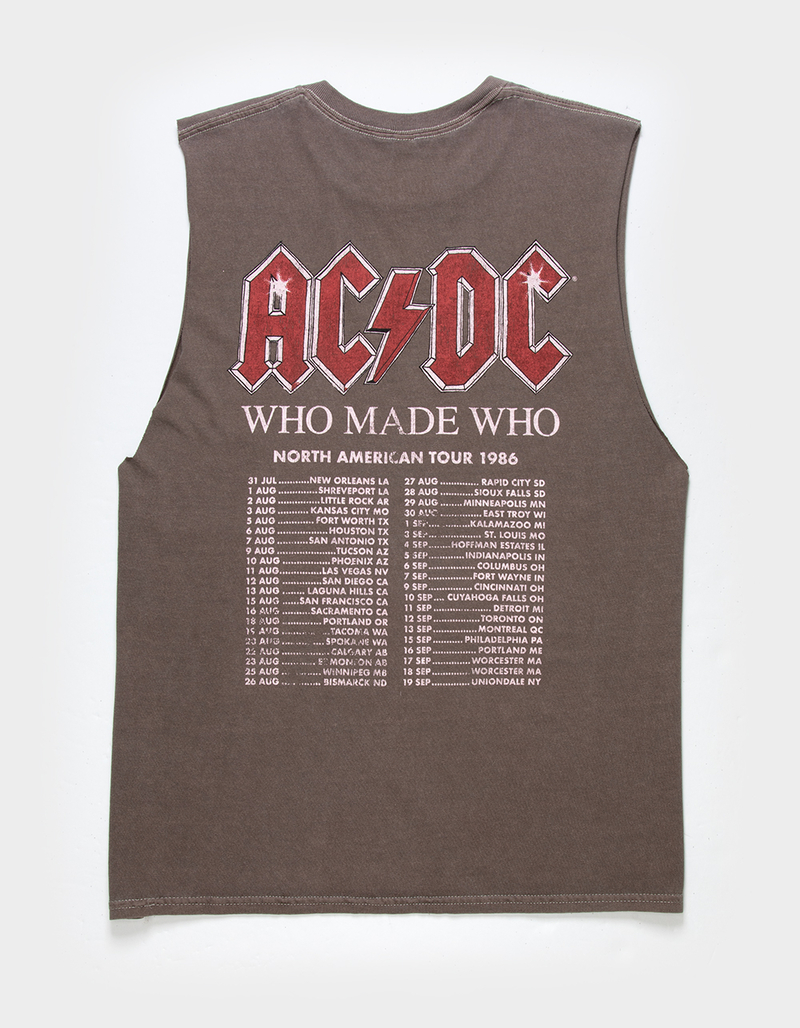 AC/DC Who Made Who Tour Mens Muscle Tee image number 0