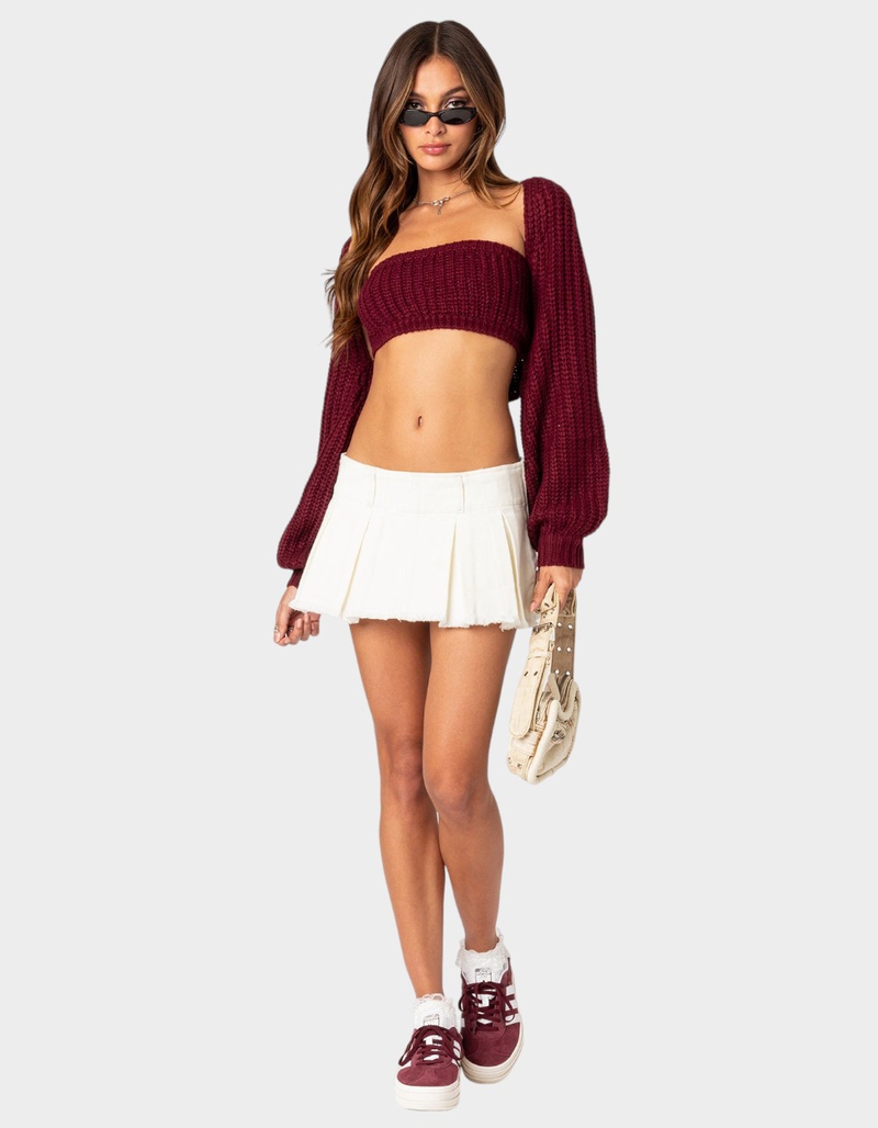 EDIKTED Cori Two Piece Knitted Bandeau Top image number 1