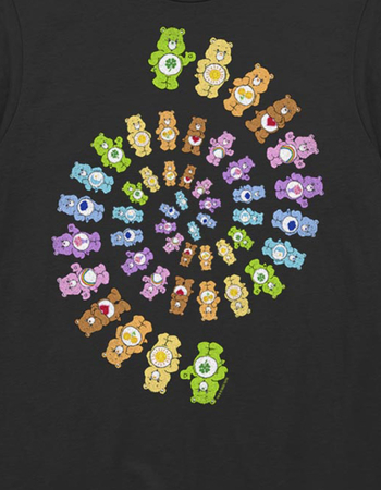 CARE BEARS Colorful Spiral Unisex Tee