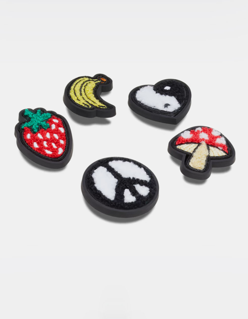 CROCS Peace & Love Tufted Patch 5 Pack Jibbitz™ Charms image number 2